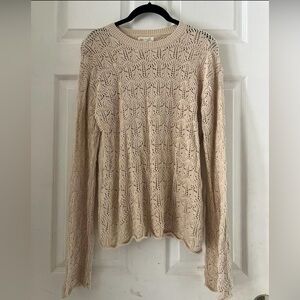 Rylee + Cru Cream Knit Sweater